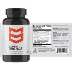 MTN OPS Biotics USA-made label signals high quality and safety.