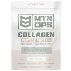 MTN OPS Collagen peptide scoop for daily use, supports joint comfort when mixed in drinks.