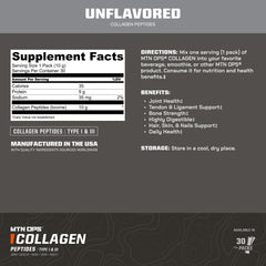 MTN OPS Collagen To-Go Stick dissolving in water for quick, clean protein