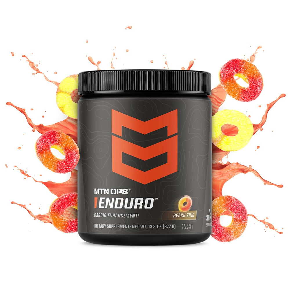 MTN OPS Enduro back label closeup showing ingredients