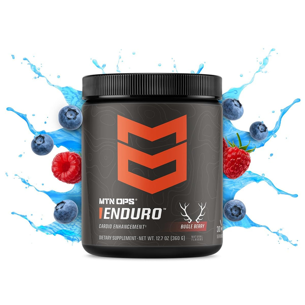 MTN OPS Enduro Bugle Berry tub front showcases flavor and purpose.