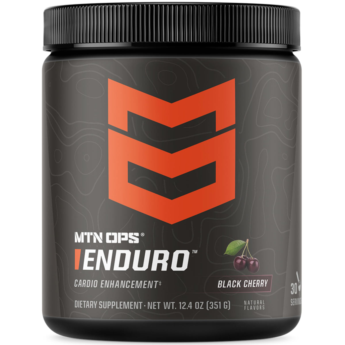 MTN OPS Enduro nitric oxide powder with scoop for non-stim workout support and hydration
