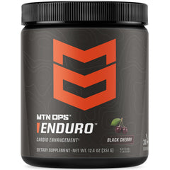 MTN OPS Enduro nitric oxide powder with scoop for non-stim workout support and hydration