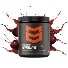 MTN OPS Enduro tub showing powder and label details for gluten-free formula