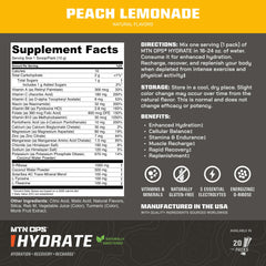 MTN OPS Hydrate powder dissolving in water for steady hydration during exercise.