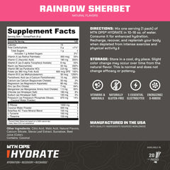 MTN OPS Hydrate powder dissolving in water after workouts.