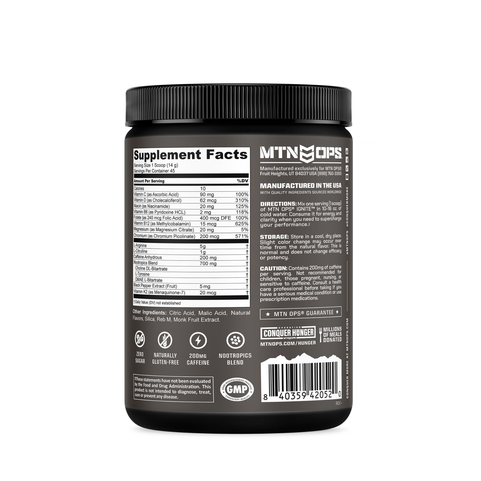 MTN OPS Ignite on outdoor adventure with beverage for active days