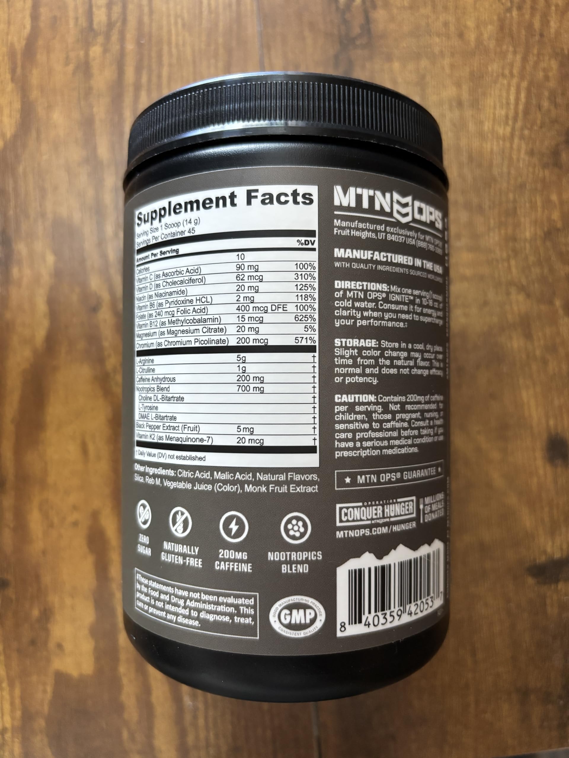 Gluten-free and sugar-free energy option in Peach Lemonade flavor.