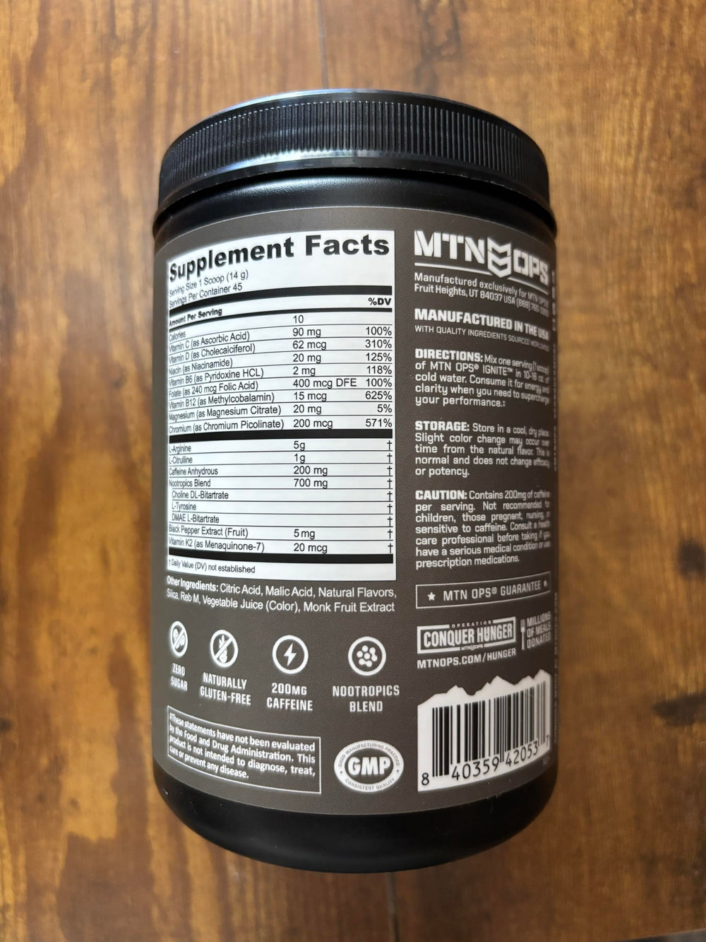Gluten-free and sugar-free energy option in Peach Lemonade flavor.