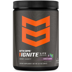 MTN OPS Ignite Lite forest berry tub ready for a clean energy boost.