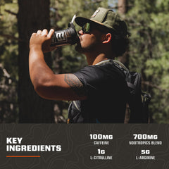 MTN OPS Ignite Lite lighter flavors offer smooth taste with steady energy.