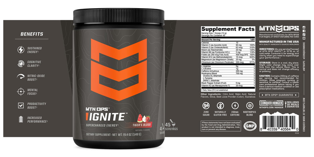 MTN OPS Ignite on-the-go hydration scene during activity