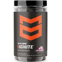 MTN OPS Ignite Trail Pack Pink Lemonade powder packaging ready for outdoor fueling.