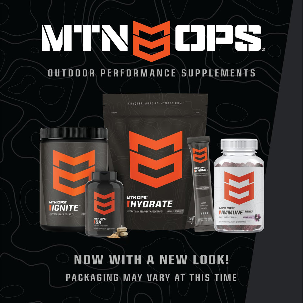 Recipe ideas board featuring MTN OPS Magnum Chocolate protein.