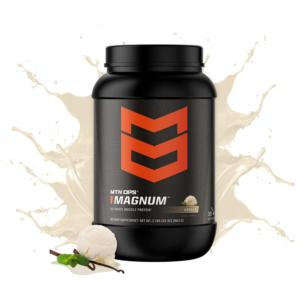 MTN OPS Magnum Vanilla bottle pour demonstrating quick mix after training