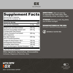 MTN OPS Ox Daytime pills — convenient capsules for daytime energy.