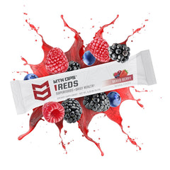 MTN OPS Reds phytonutrient blend close-up on label