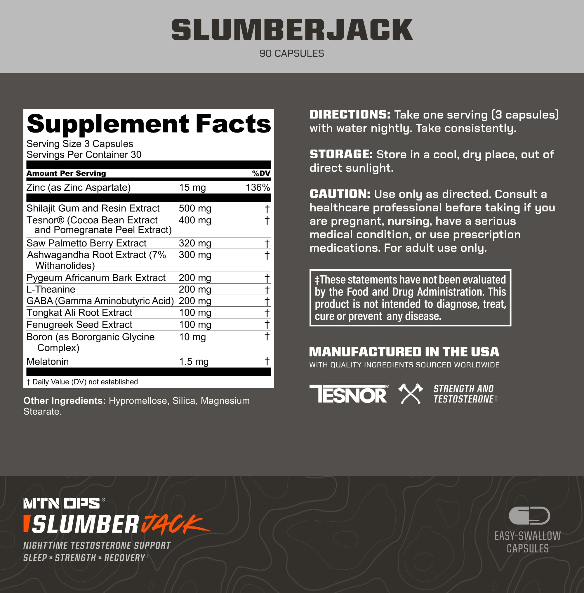 Slumber Jack capsules close-up showing nightly relaxation