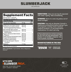 Slumber Jack capsules close-up showing nightly relaxation