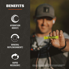 MTN OPS sugar-free electrolyte packets support keto-friendly hydration during workouts.