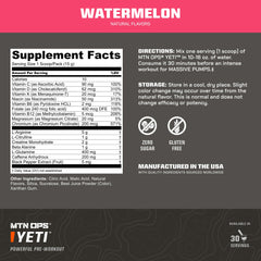 MTN OPS YETI On The Go mix in water delivers fast, clean energy.