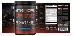 Blue Raspberry MTN OPS Yeti packaging on a shelf