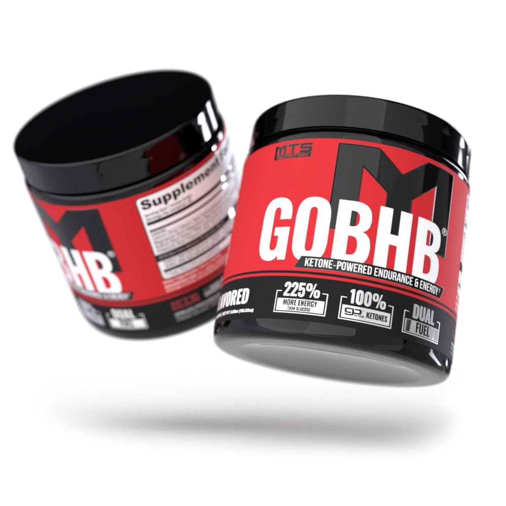 MTS Nutrition goBHB workout session setup for sustained energy.