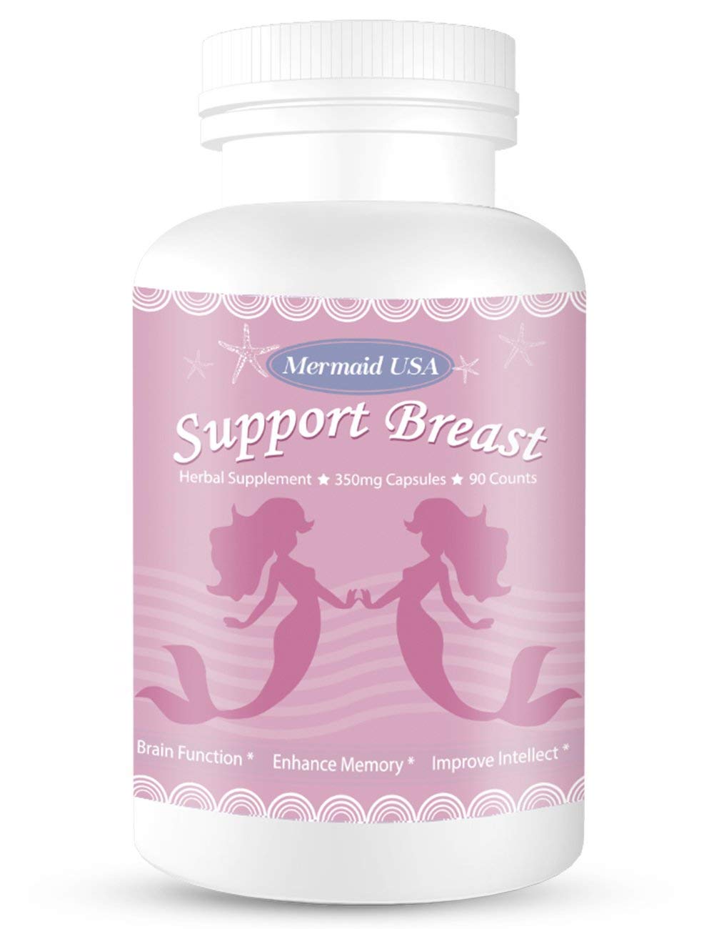 M.U natural breast enhancement pills bottle, supporting breast health and firmness