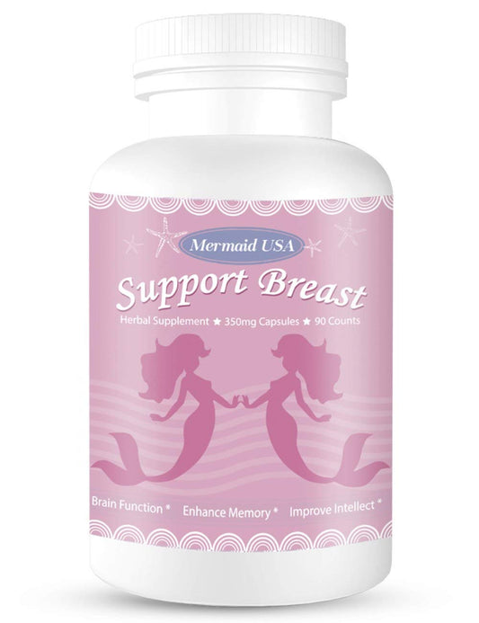 M.U natural breast enhancement pills bottle, supporting breast health and firmness