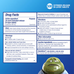 Mucinex 600mg guaifenesin, an effective expectorant for mucus thinning.