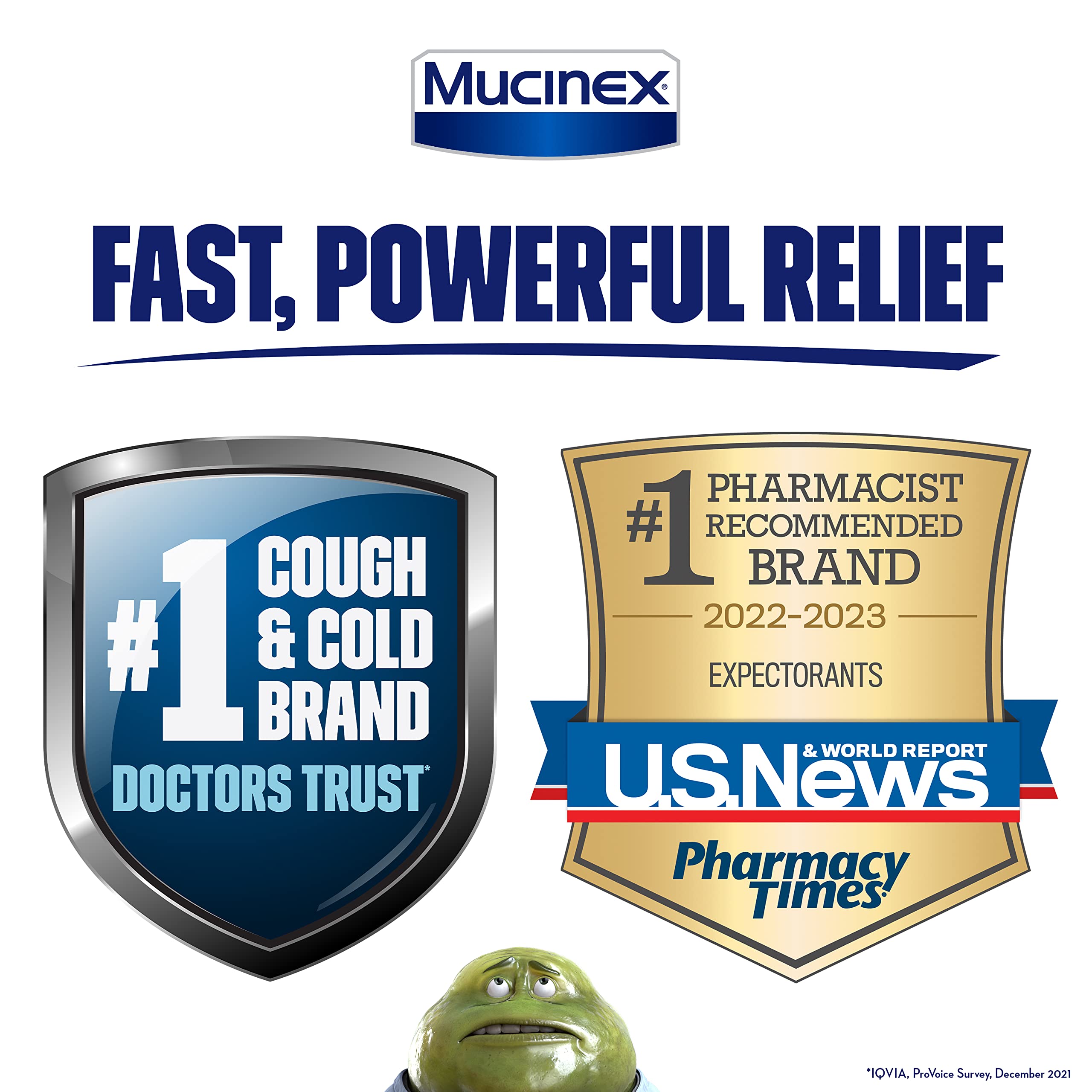 Mucinex DM 12 Hr night-use scene suggesting sleep-support potential.