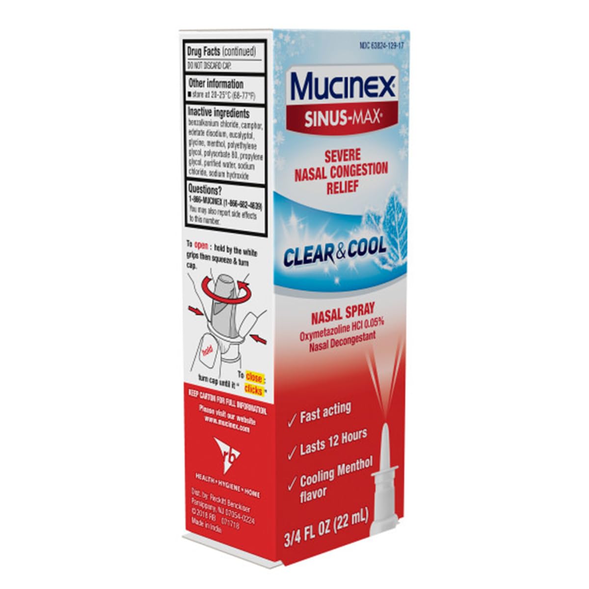 All-day easing concept with cooling sensation illustrated on spray packaging.