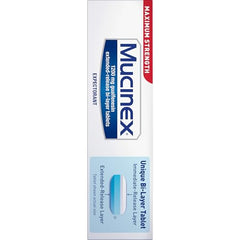 Mucinex packaging box front emphasizing chest congestion support