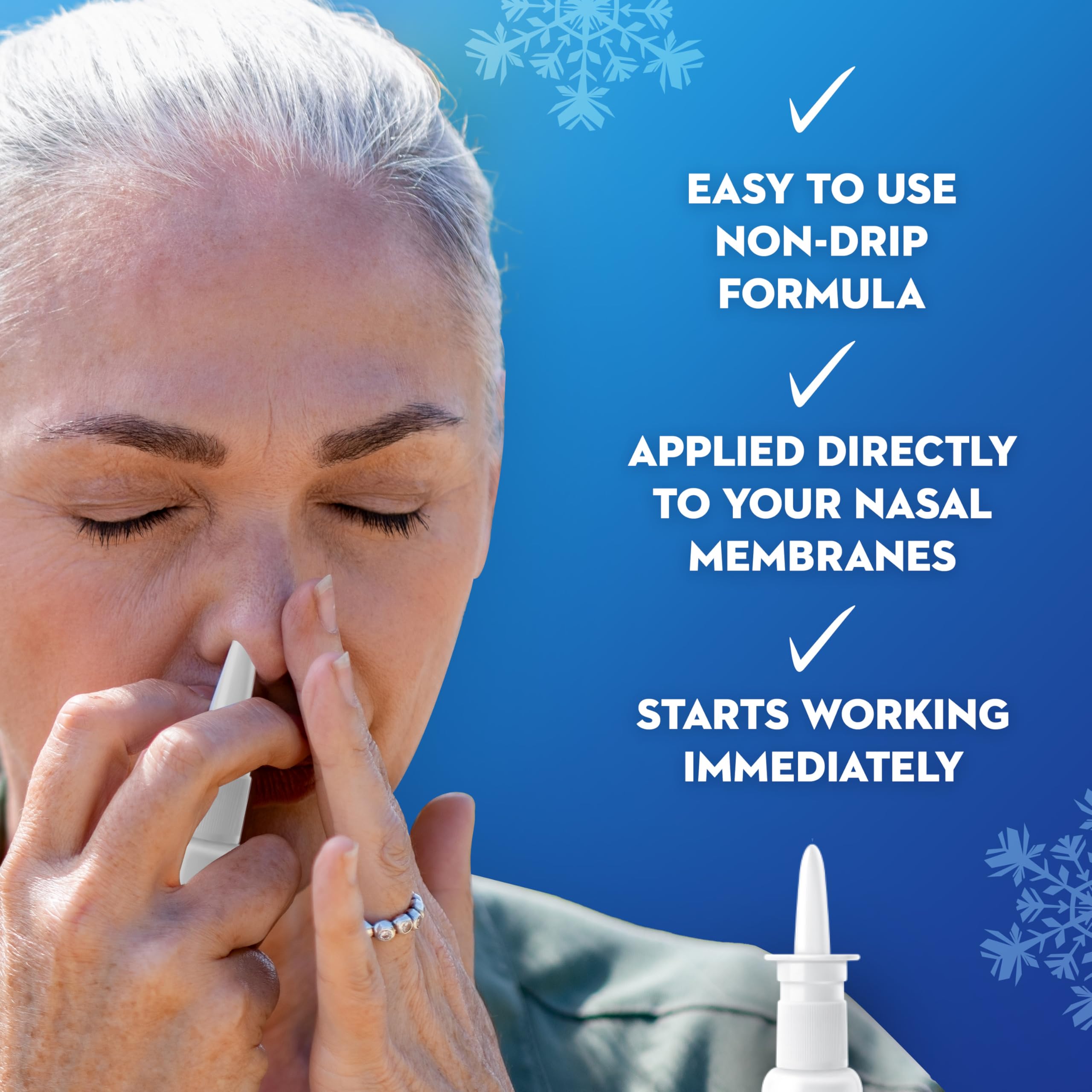 Mucinex Sinus-Max precision mist showing targeted delivery for sinus relief