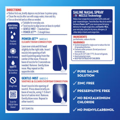 Mucinex Sinus Saline spray suitable for adults and kids 2+.