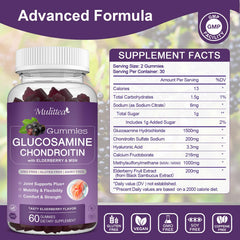 Close-up of Mulittea gummies in berry flavor for easy daily chew.