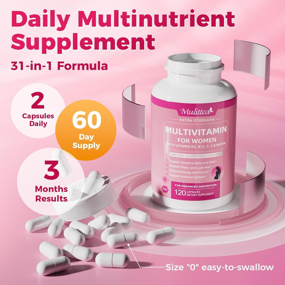 Mulittea methylated B9/B12 bioavailability graphic illustrating absorption benefits