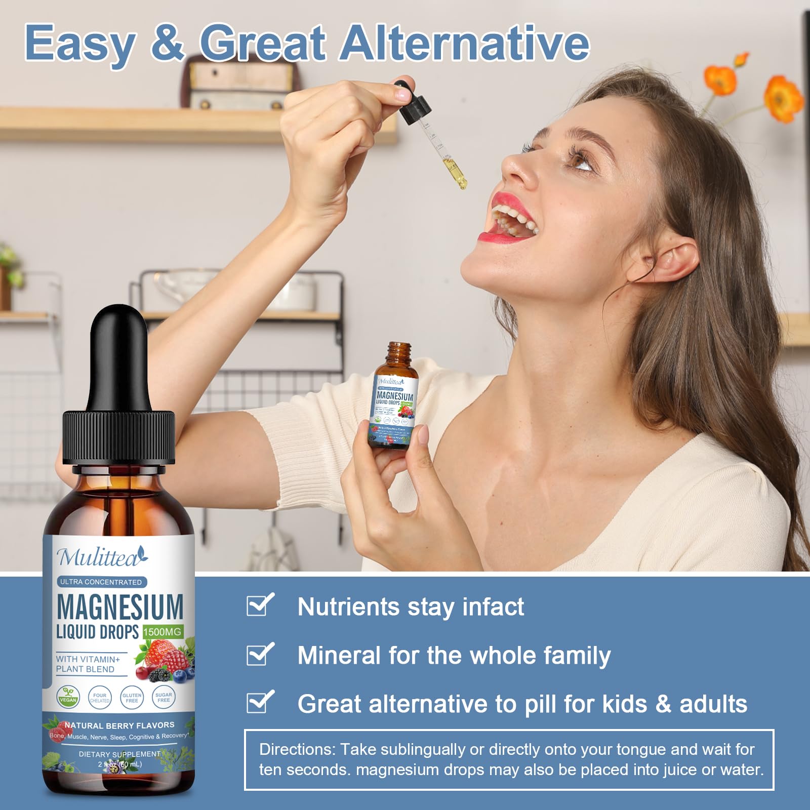 Mulittea potassium and vitamins with L-theanine visual signaling cognitive and energy support