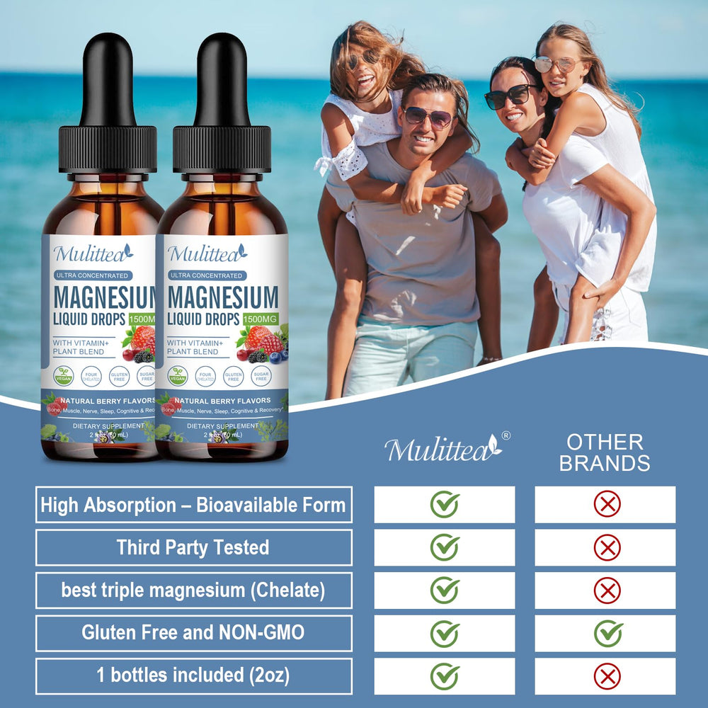Mulittea vegetarian-friendly ingredients icon suggesting plant-forward magnesium blend