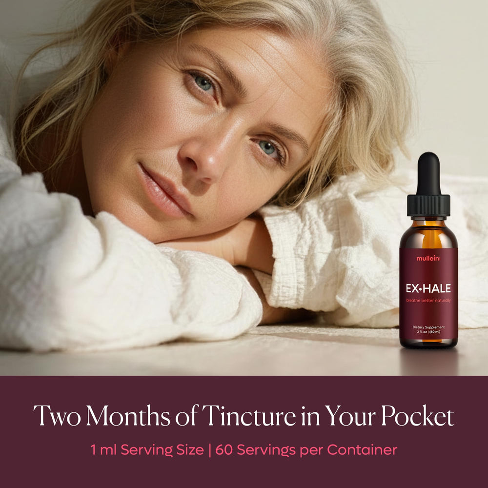 Natural packaging highlights a plant based tincture.
