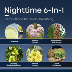 Herbal Tea Therapy mullein leaf BREATHE PM capsules suggest nighttime lung detox