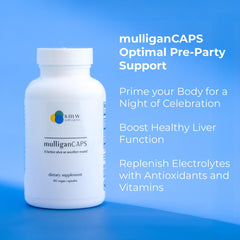 MulliganCaps label detail highlights B vitamins and riboflavin