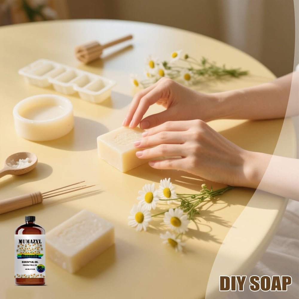 MUMAZYL Chamomile Oil in amber bottle with a flow-control stopper.
