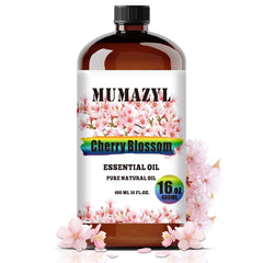 MUMAZYL Cherry Blossom Oil in amber bottle for long-lasting fragrance