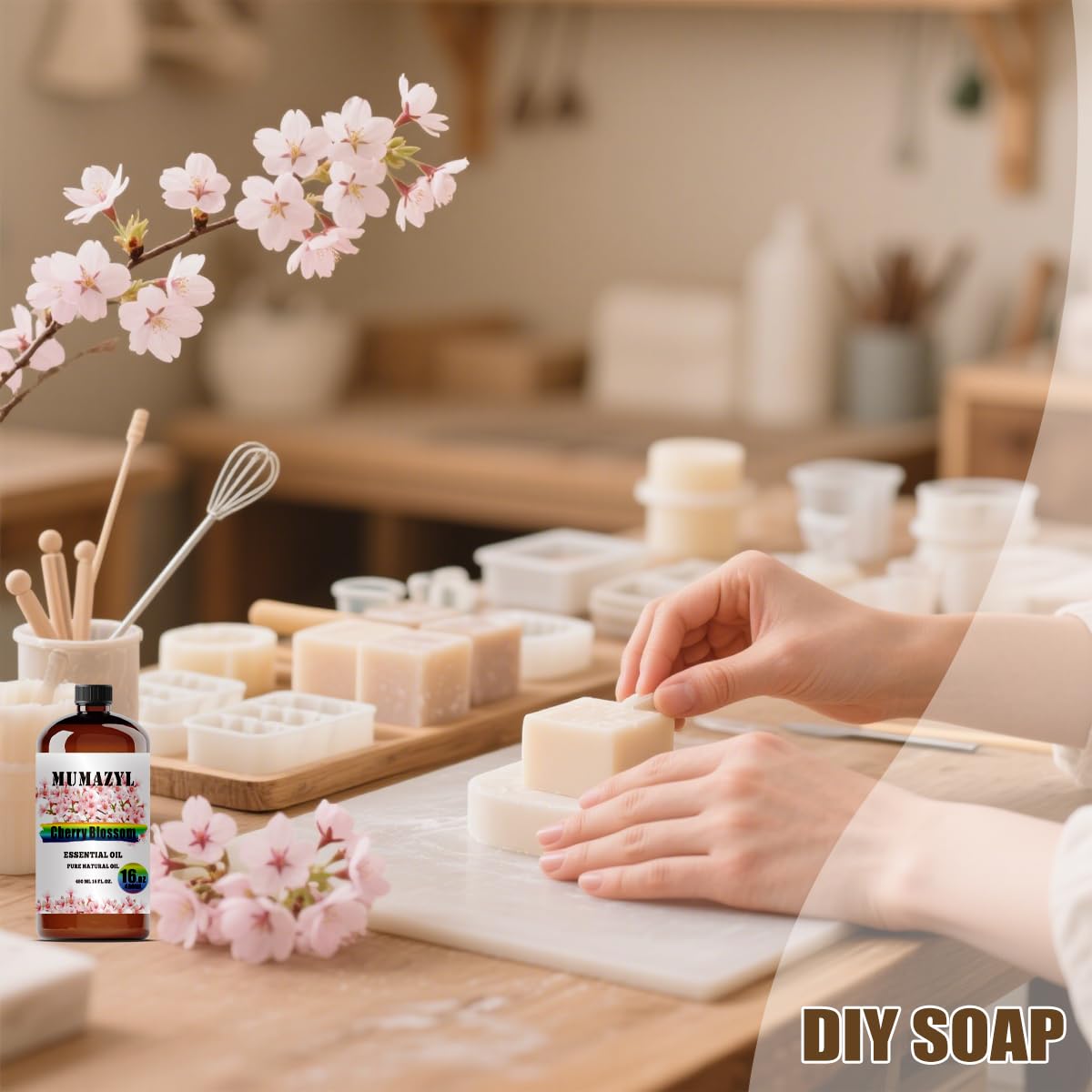 Gift box presentation of MUMAZYL Cherry Blossom Oil