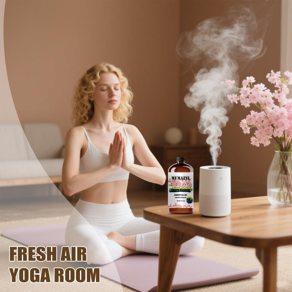 Room diffusion using MUMAZYL Cherry Blossom Oil for subtle atmosphere
