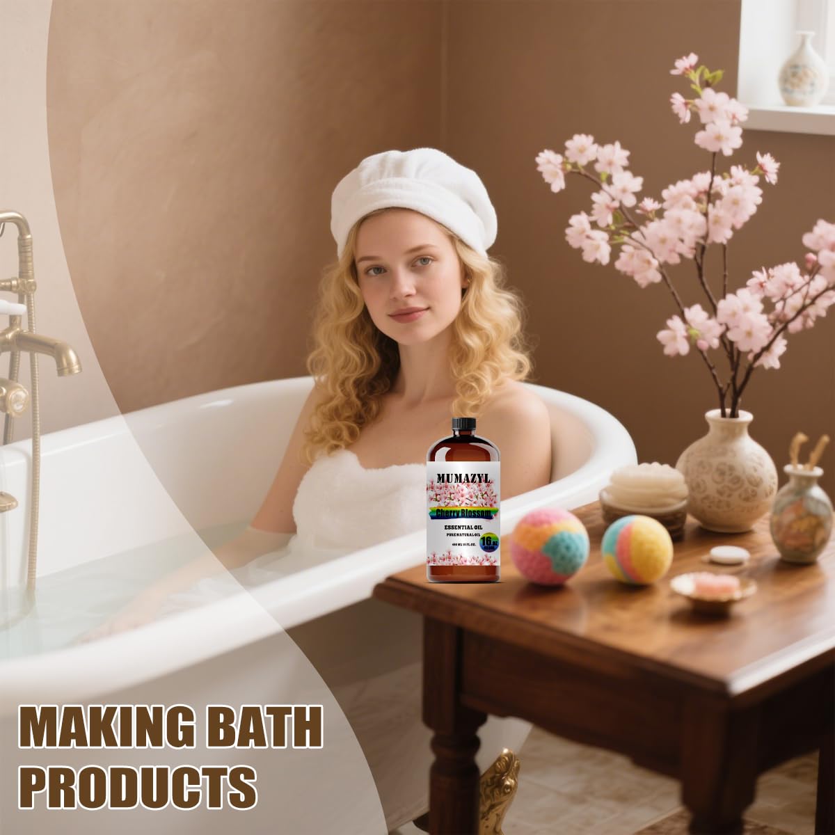 Soap-making with MUMAZYL Cherry Blossom Oil for fragrant bars