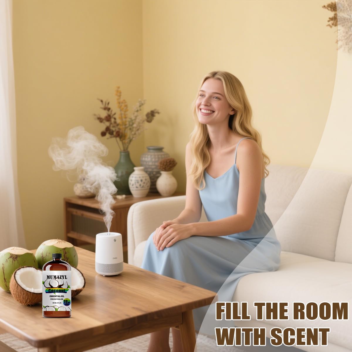 MUMAZYL Coconut Oil supports soap making with smooth texture.