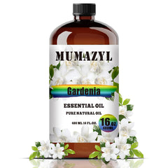 MUMAZYL Gardenia Oil bottle in amber glass for lasting fragrance