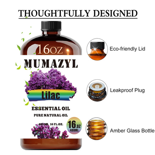 MUMAZYL Lilac Oil amber glass bottle protects potency during storage